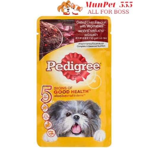 Thức ăn chó lớn Pedigree 130g các vị