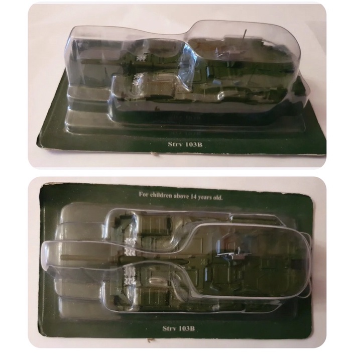 Mô hình xe t tỷ lệ 1:72 DeAgostini / Eaglemoss Stridsvagn Strv 103 của Thuỵ Điển.