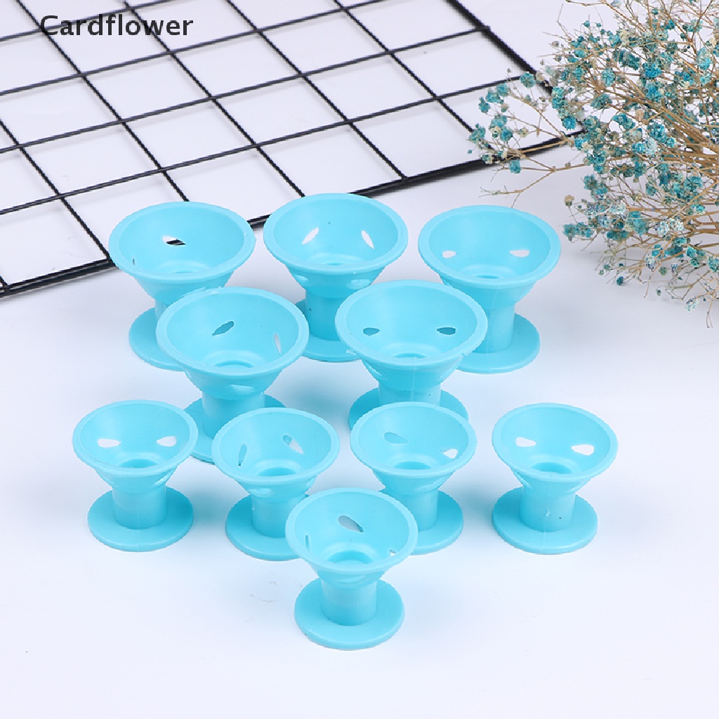 Bộ 10 Dụng Cụ Uốn Tóc Bằng Cao Su Silicon Mềm Không Dùng Nhiệt
