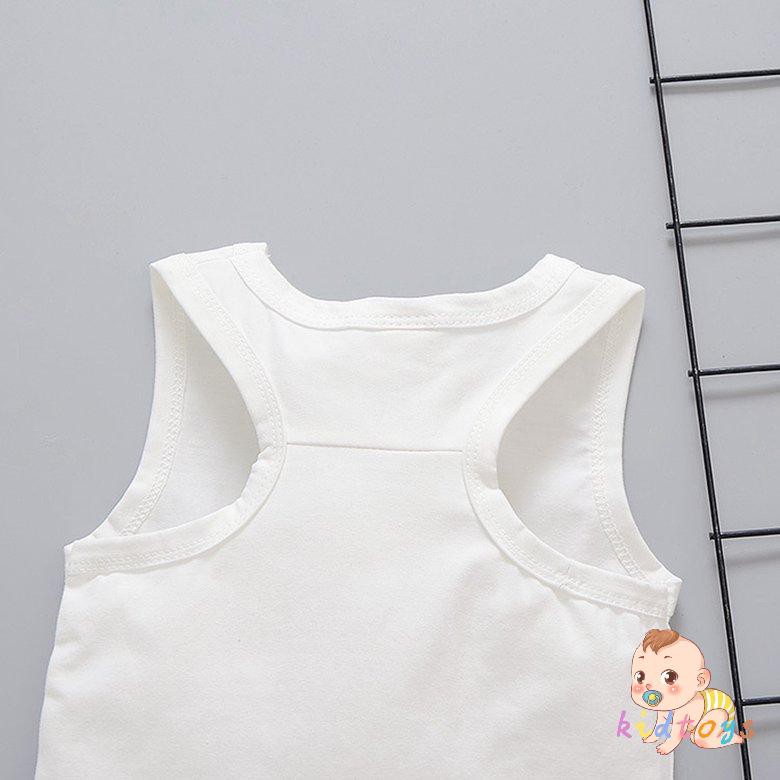 Bộ Áo Ba Lỗ + Quần Short In Hoạt Hình Cho Bé