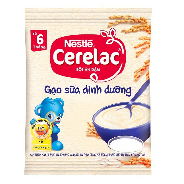 [MKB Gift] Combo 2 Gói Bột Ăn Dặm Nestle Cerelac Gạo Sữa Dinh Dưỡng 20g/gói