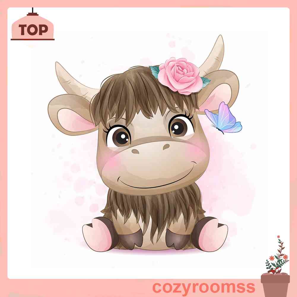 Bộ Tranh Đính Đá 5D Họa Tiết Hoạt Hình Động Vật Dễ Thương Độc Đáo DIY