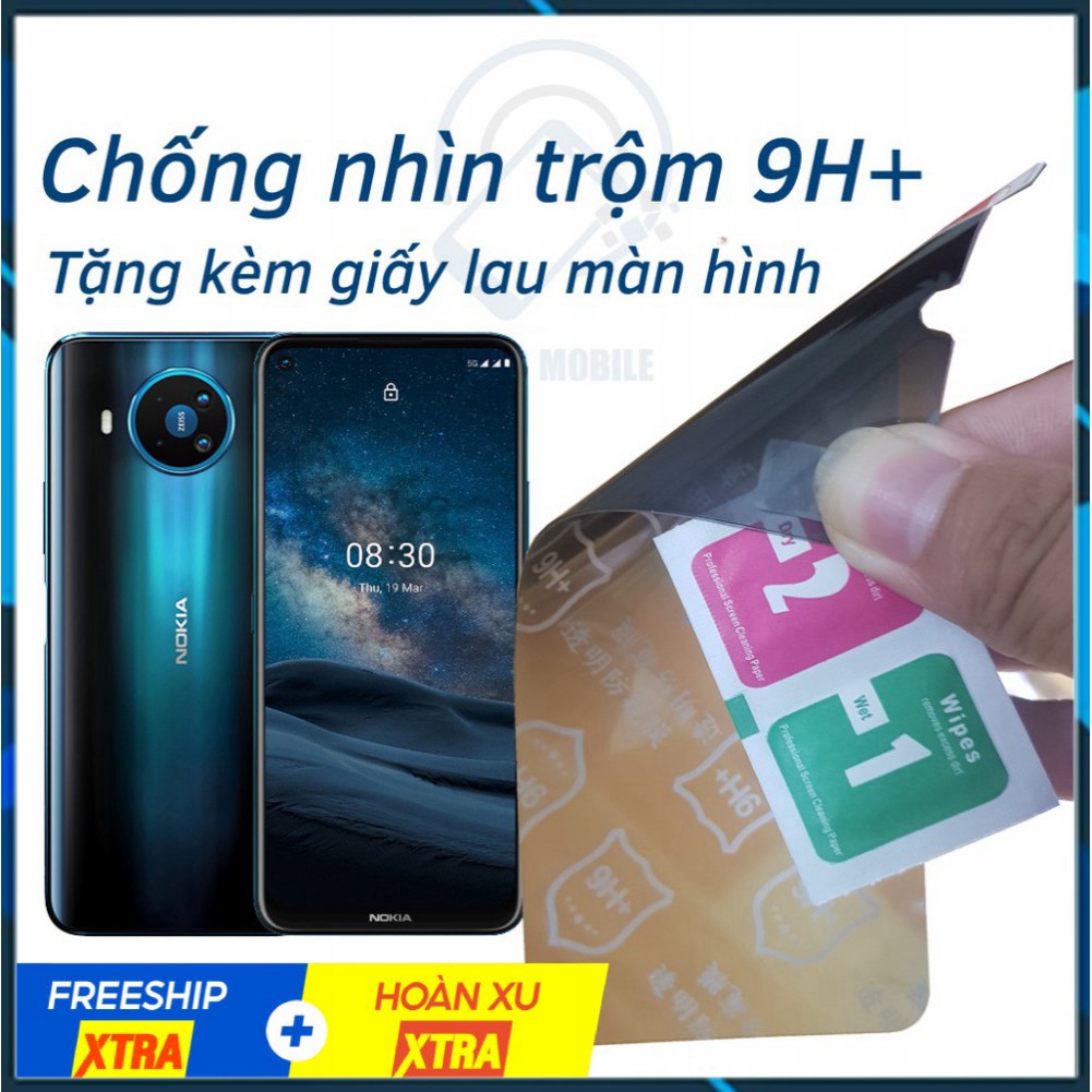 Dán chống nhìn trộm Nokia 8.3 5G - Dán cường lực dẻo nano