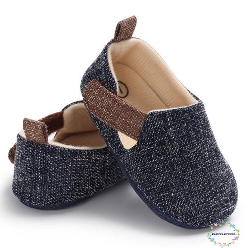 Giày lười mềm màu trơn đơn giản thoải mái cho bé sơ sinh từ 0-18 tháng tuổi