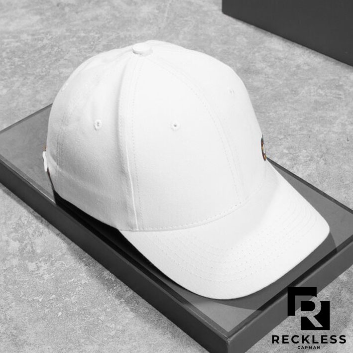 Mũ lưỡi trai chính hãng RECKLESS CAPMAN phom dáng thể thao ôm đầu màu Trắng Đen CM01 - CM02