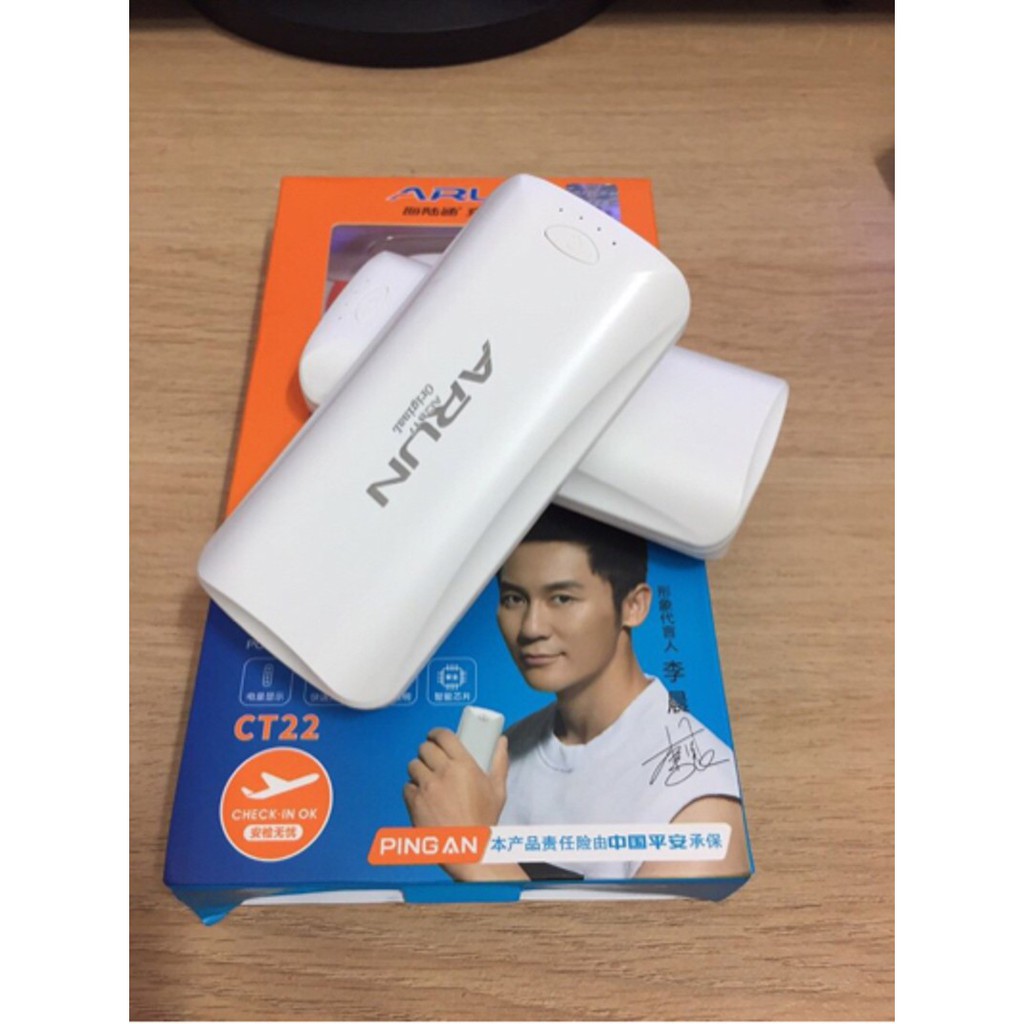 Pin Sạc Dự Phòng Arun 5600mah BH12 tháng dùng được cho mọi dòng điện thoại - Uni Shop