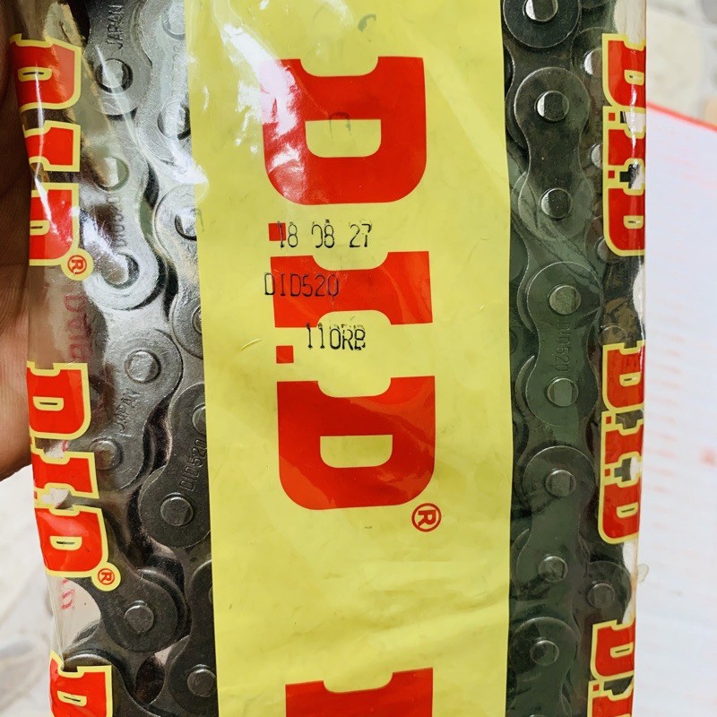 Sên DID 520 ROLLER CHAIN - 110L Sên Đen Không Phốt Cao Su Made in Japan Bao Chính Hãng 100%