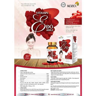 Viên uống bổ sung Vitamin E đỏ