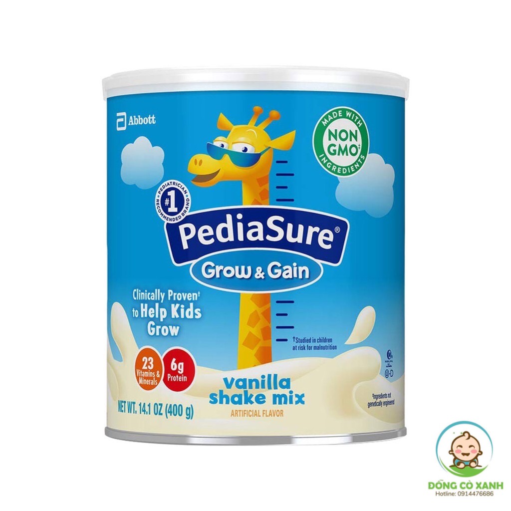 [HSD: T6-2022]Sữa bột Pediasure NON GMO 400g Mỹ, Hàng Air, có Bill