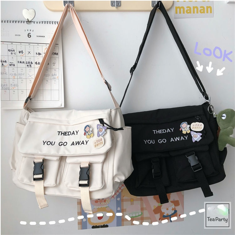 Túi Đeo Chéo Cỡ Lớn Phong Cách Hiphop retro Thời Trang