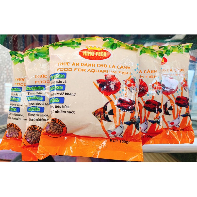 King Feed thức ăn cao cấp cho cá cảnh ( 100g )