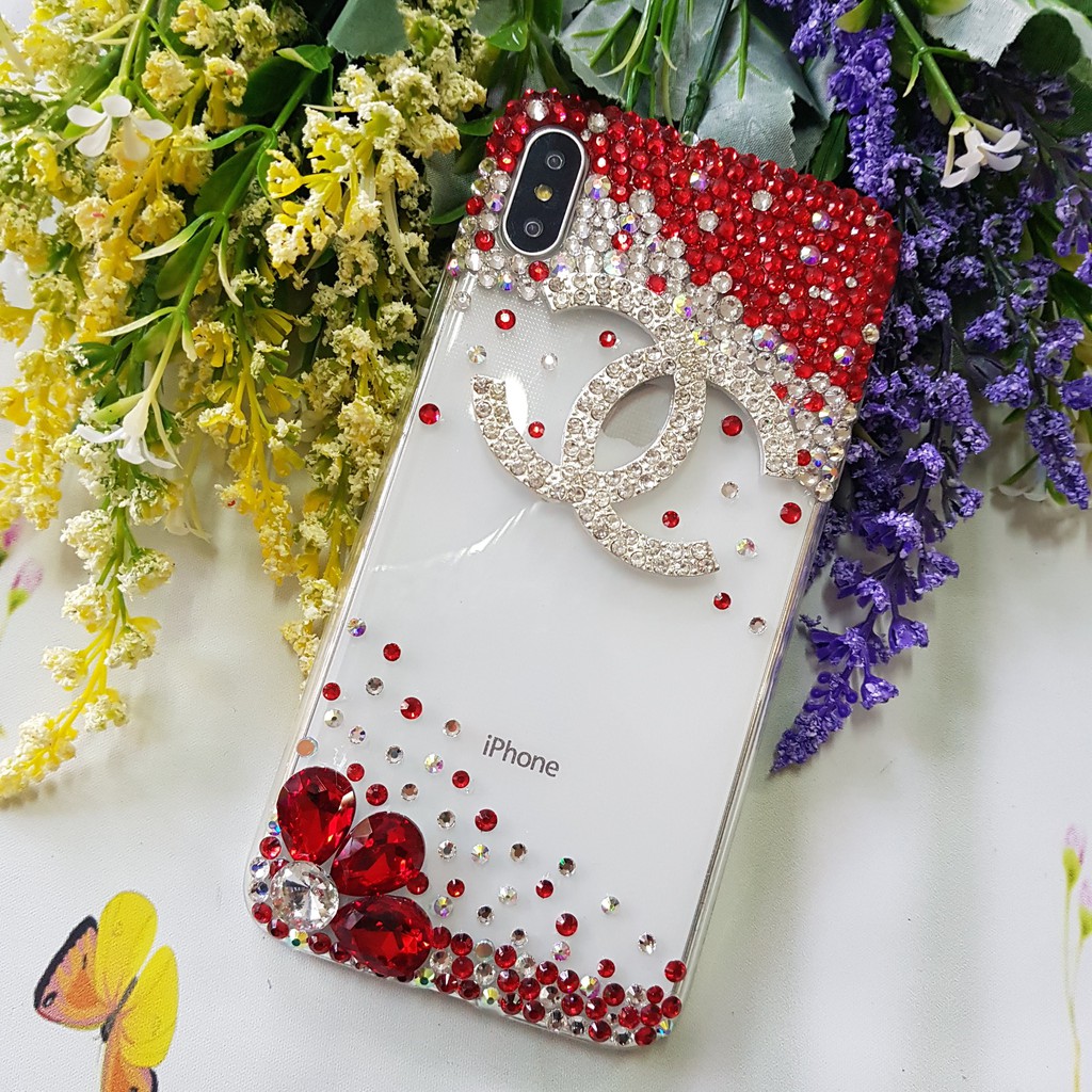 [IB DÒNG ĐT]Ốp lưng handmade đính đá thời trang đủ màu