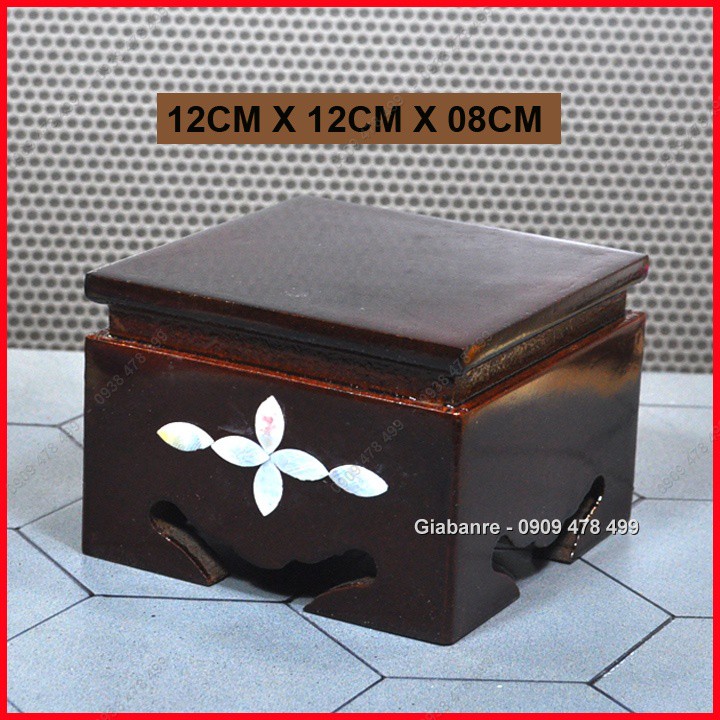 ĐẾ ĐÔN GỖ VUÔNG DÀNH CHO TƯỢNG PHẬT - 6976 | BigBuy360 - bigbuy360.vn