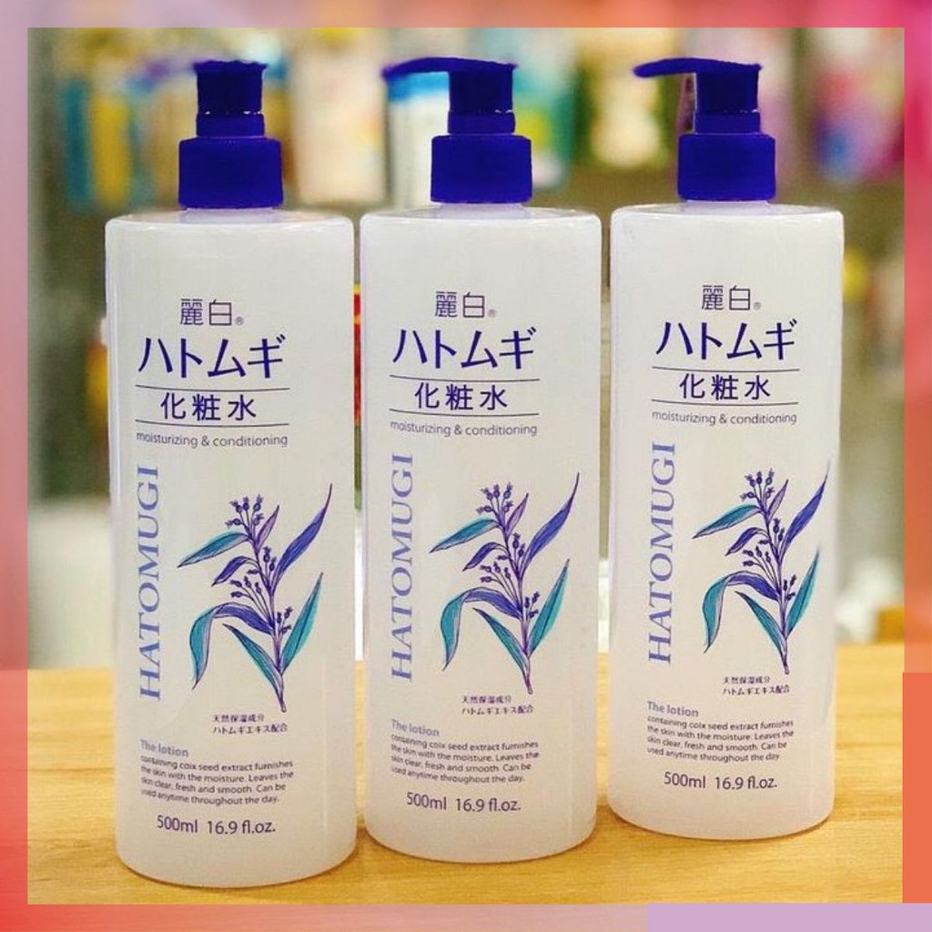 Lotion/Toner Dưỡng Ẩm HATOMUGI Reihaku Hạt Ý Dĩ Nhật Bản - 500ml