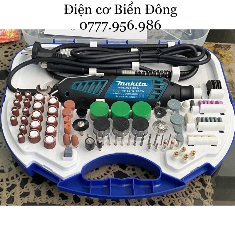 🌈 FREESHIP🌈 Máy mài khuôn khắc mỹ nghệ MKT JQ3100A 100 món chuyên dùng để mài,chà nhám, đánh bóng, điêu khắc.. vật liệu…
