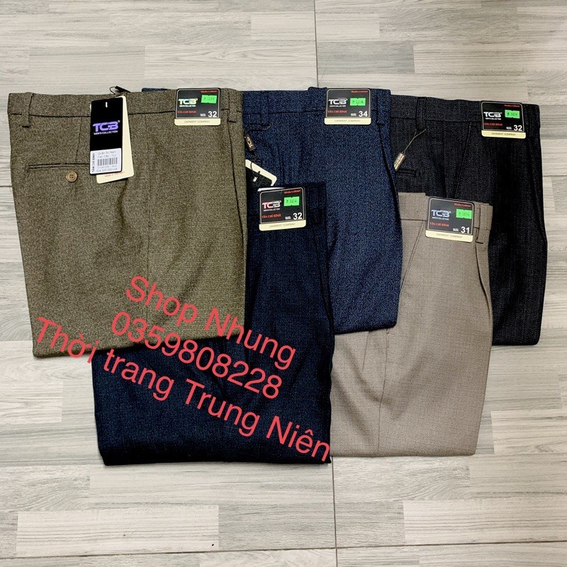 Quần tây quần âu vải nam trung niên chất đẹp ảnh thật nhận sỉ