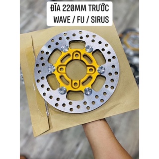 Đĩa thắng trước ctt khoen inox size 220mm