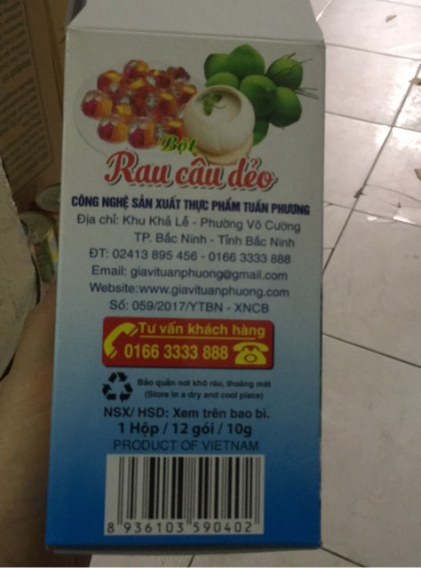 Bột rau câu dẻo 10g