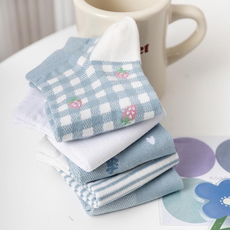 Tất vớ nữ dâu xanh Myna chất liệu vải Hàn co giãn bốn chiều,phong cách hiện đại tt5