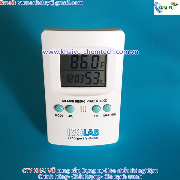 [HÀNG ĐỨC] Nhiệt ẩm kế để bàn – Isolab