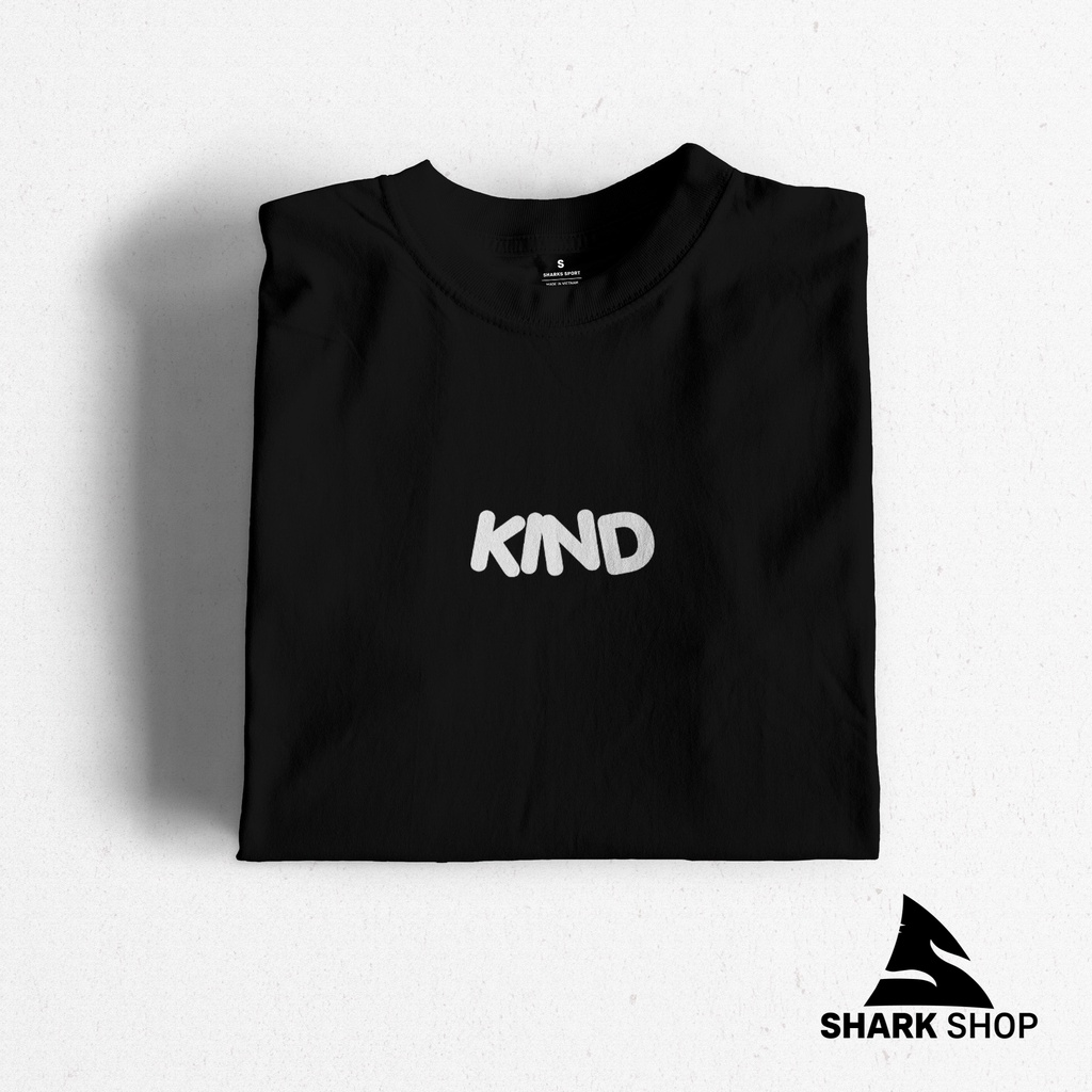Áo Phông Đen Basic Cotton họa tiết |SHARK SHOP| Nam Nữ Unisex Tay Lỡ Form Rộng Dày Cổ Tròn