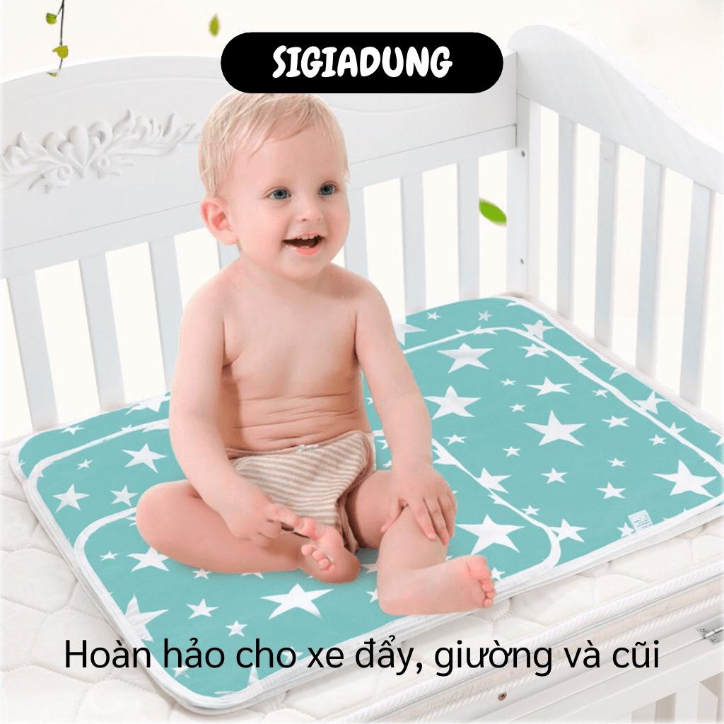 [SGD] Tấm Lót Chống thấm - Miếng Đệm Thay Tã Bỉm Cho Bé Thoáng Khí, Không Lo Bị Nóng 4250