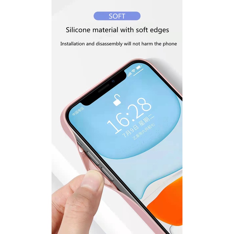 Ốp điện thoại mặt kính cường lực viền silicon dẻo chống sốc cho iPhone 13 12 11 Pro Max XS MAX X XR 7 8 Plus | BigBuy360 - bigbuy360.vn