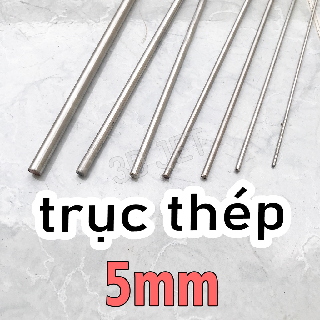 Trục Thép 50cm phi 5mm 6mm 8mm 10mm, ti inox , thép không rỉ, ti thép 304, ti truc, ti, truc, truc thep, ti thep
