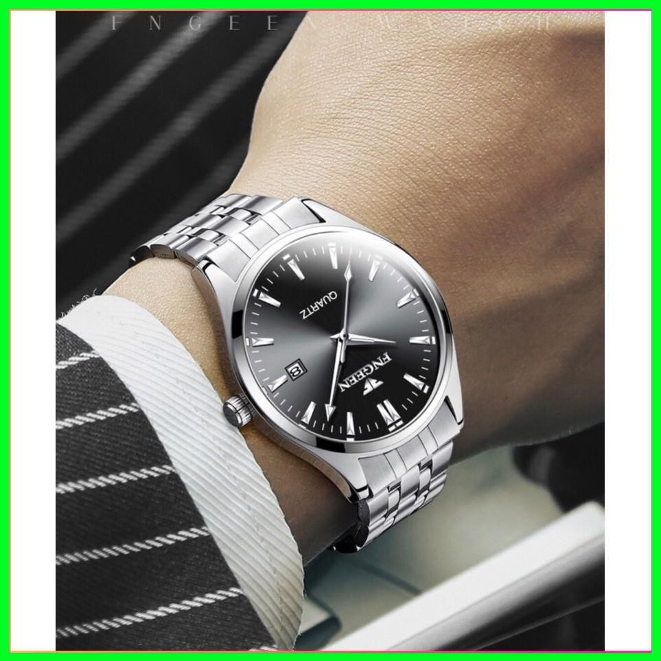 [Siêu Giảm Giá] Đồng Hồ Nam Fngeen Máy Quartz Dây Thép Cực Đẹp (Tặng Kèm Hộp Và Pin Dự Phòng) | BigBuy360 - bigbuy360.vn