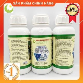 Nano bạc đồng đặc trị nấm khuẩn gây bệnh thối gốc, vàng lá, thán thư... DT 500ml