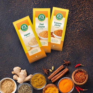 [Tặng hũ rắc thủy tinh] Bột ớt Cayenne hữu cơ Lebensbaum 50g