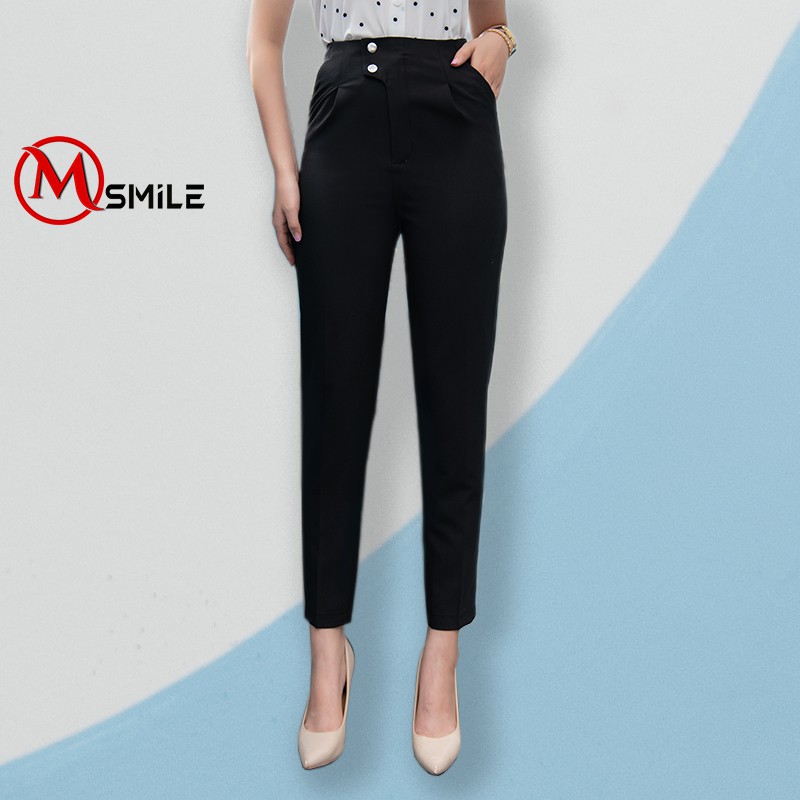 Quần Tây Nữ 2 cúc đóng, Quần Âu Nữ Công sở Baggy dáng đẹp