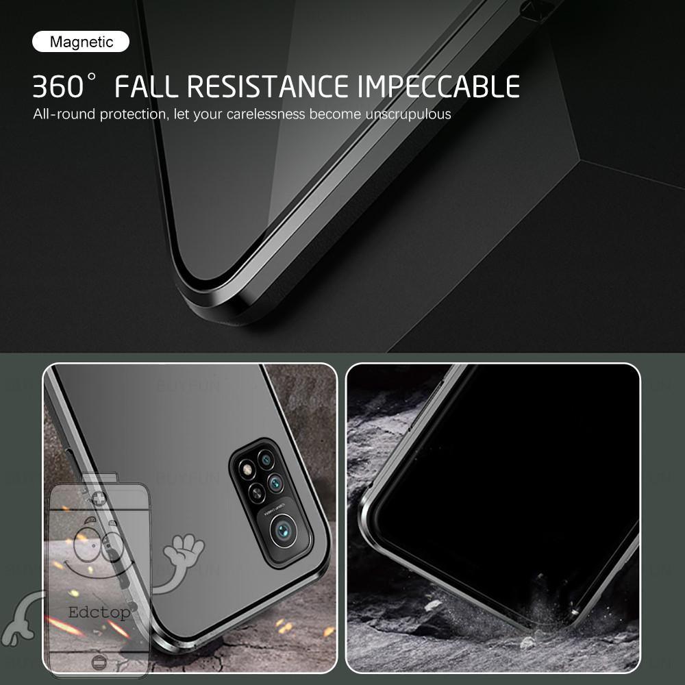 Double-sided Protection Cases Xiaomi Redmi K40 Pro Note 10 Pro Max Case Full Body High Grade Curved Tempered Glass Shockproof Cover