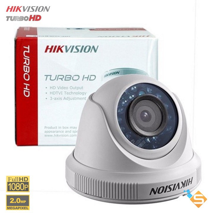 Camera Dome HD-TVI 2.0MP Hikvision DS-2CE56D0T-IRP  - Bảo Hành Chính Hãng 2 Năm