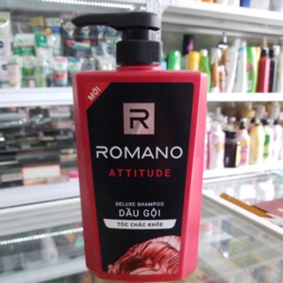 ( chính hãng )  Dầu Gội Romano Attitide 650G  màu đỏ