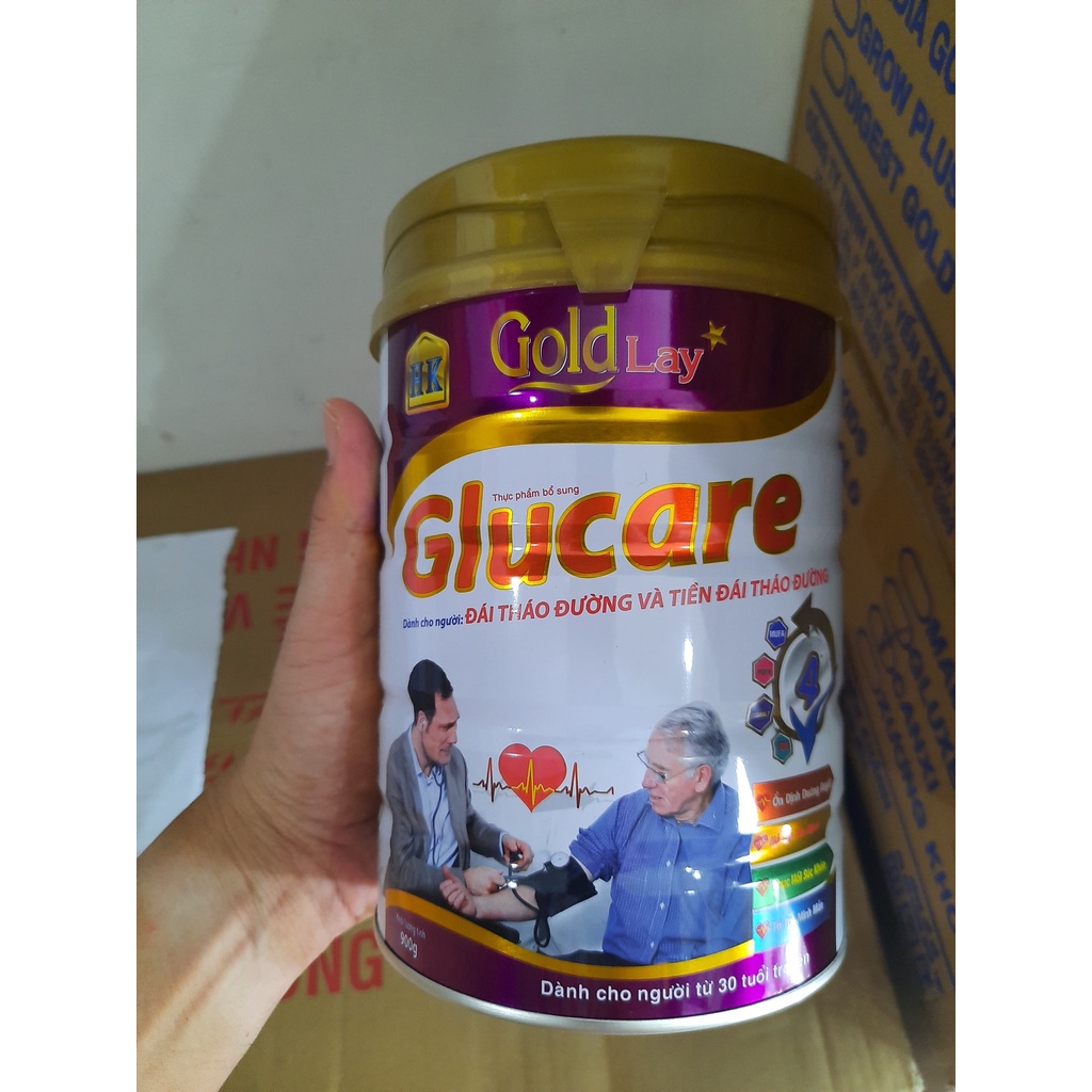 Sữa bột dành cho người bị tiểu đường Glucare Gold-lay 900g