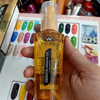 "TINH DẦU NUÔI DƯỠNG VÀ BẢO VỆ TÓC WELLMATE  KERATIN ARGAN OIL 60ML VÀNG - GIÁ SIÊU KHUYẾN MÃI"