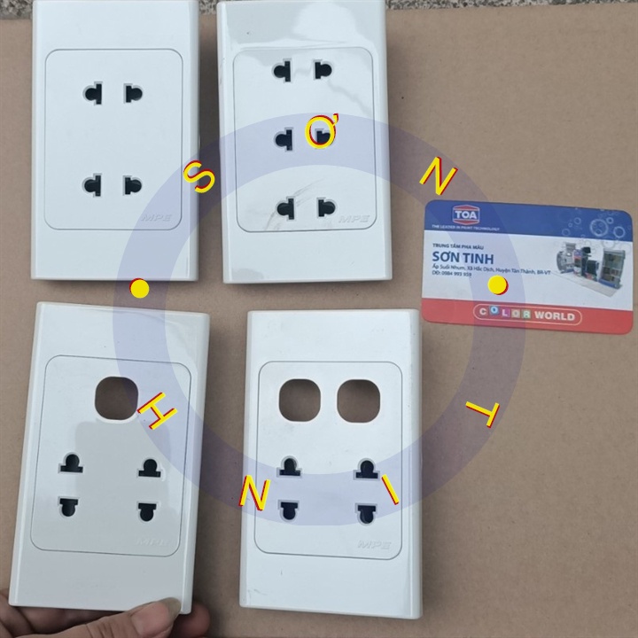 Ổ Cắm Âm Tường Đôi Ba 2 Chấu MPE  A20US2XXN A20US2N A20US2XXN A20US3N A201VXN