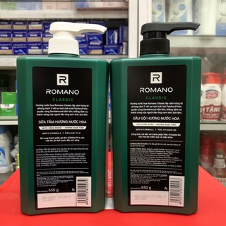 Combo  Tắm+Gội  Romano classic (650g)
