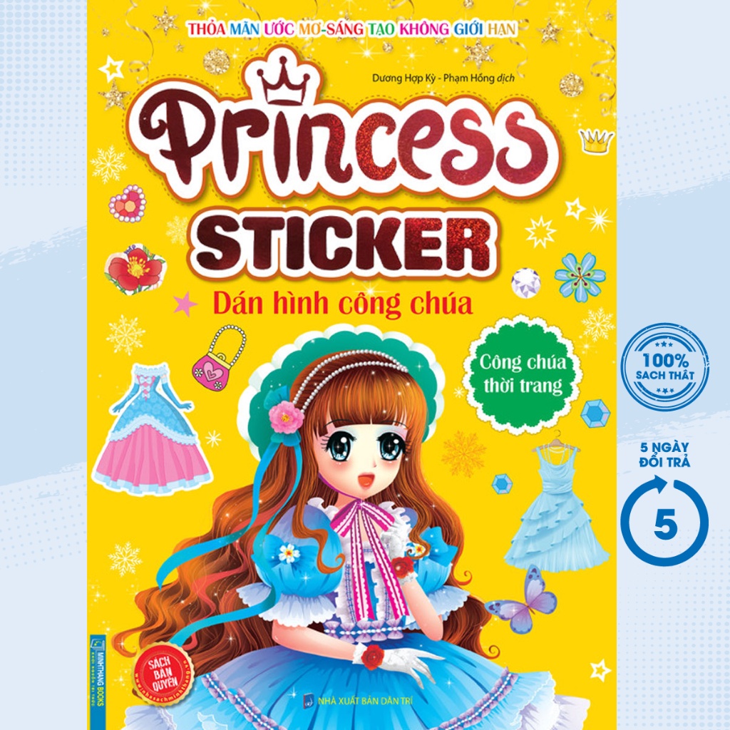Sách Thiếu Nhi - Princess Sticker - Dán Hình Công Chúa - Công Chúa Thời Trang - MT