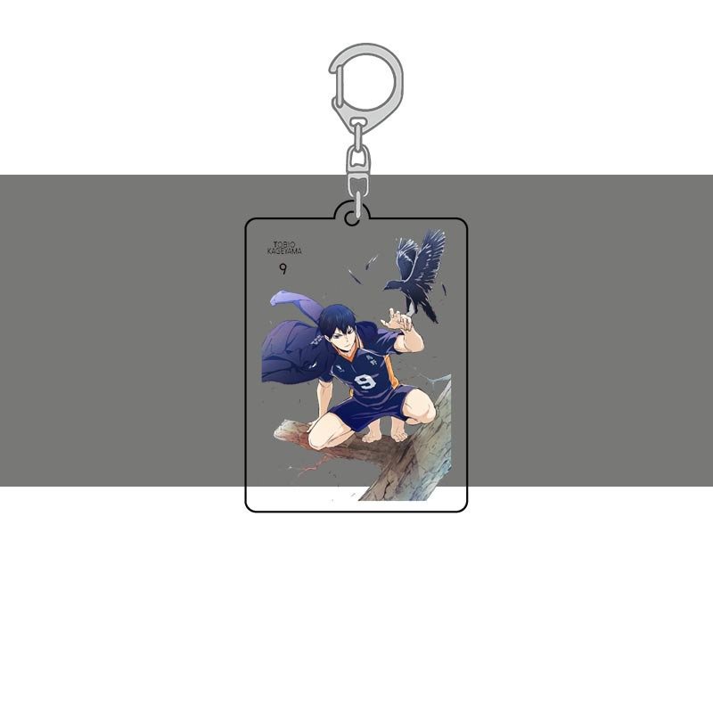 ( Mica trong acrylic ) Móc khóa in hình HAIKYUU!! VUA BÓNG CHUYỀN ver KHÚC CÂY anime chibi