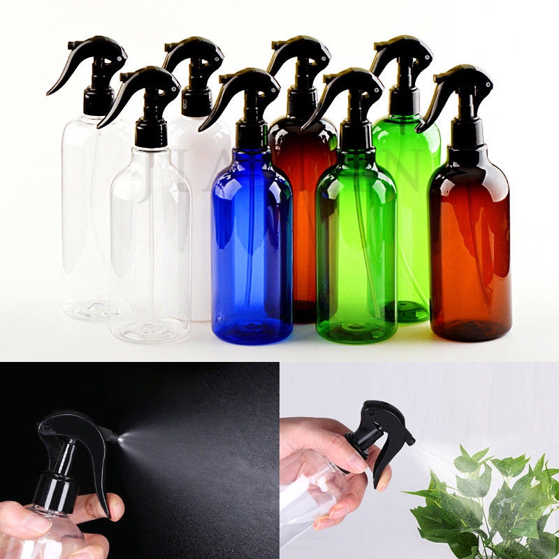 Bình Xịt Rỗng 500Ml Bằng Nhựa PET Boston Với Kích Hoạt Phun Sương Mịn Màu Đen