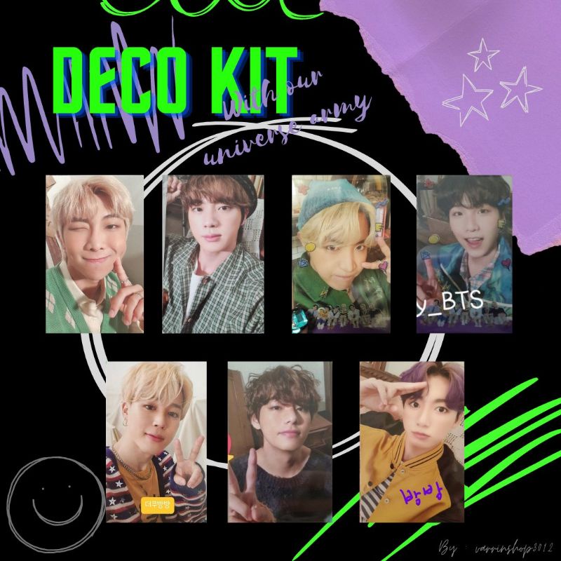 VStore - duyendo97  DECO KIT RANDOM CARD | Card random trong set deco kit BTS