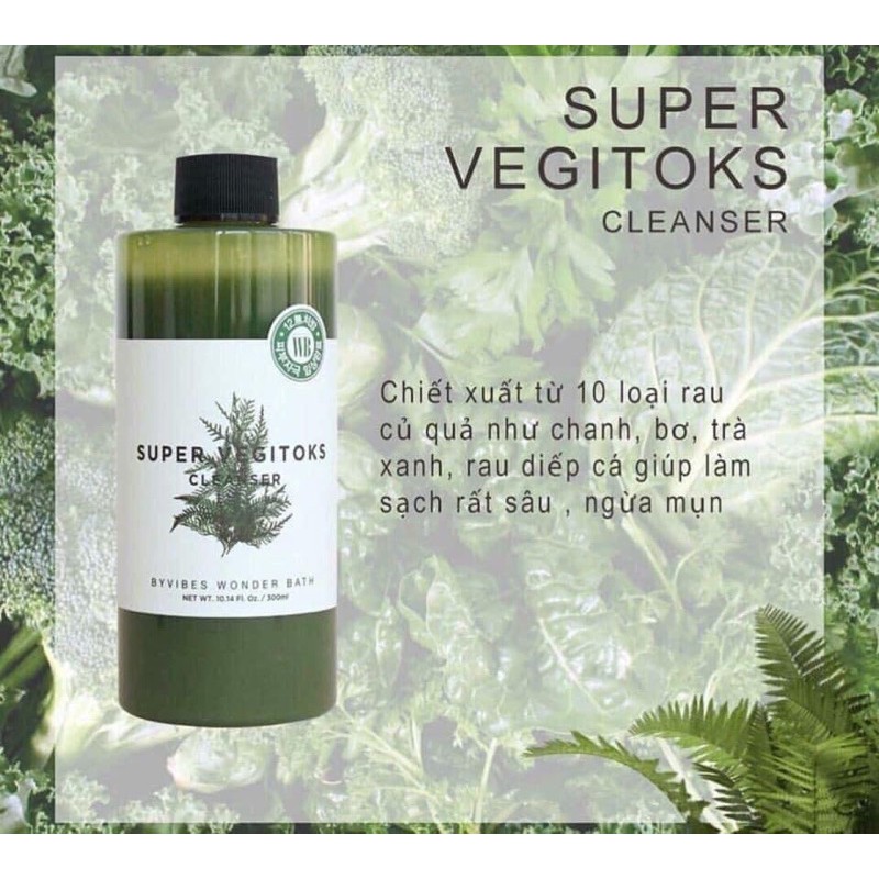 Sữa rửa mặt thải độc rau củ SuperVegitoksCleanser | BigBuy360 - bigbuy360.vn