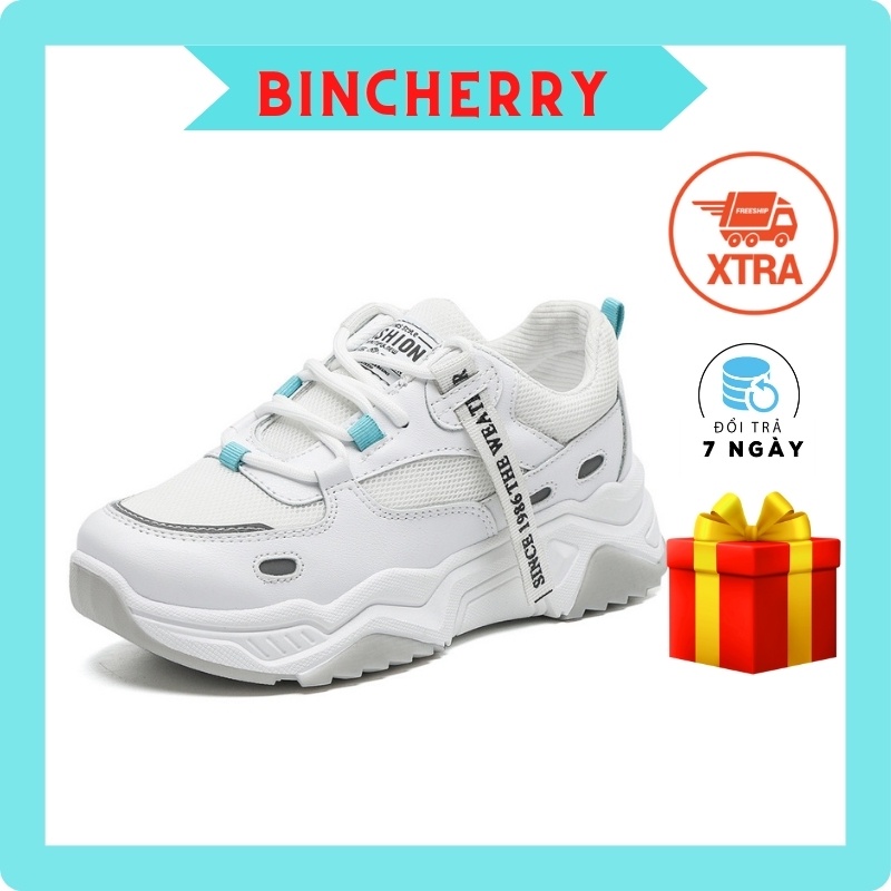 Giày Thể Thao Nữ ❤️ FREESHIP ❤️ Giầy Sneakers Độn Đế Mẫu Mới 2021 Phong Cách Thể Thao GTT09 Đẹp Không Tì Vết