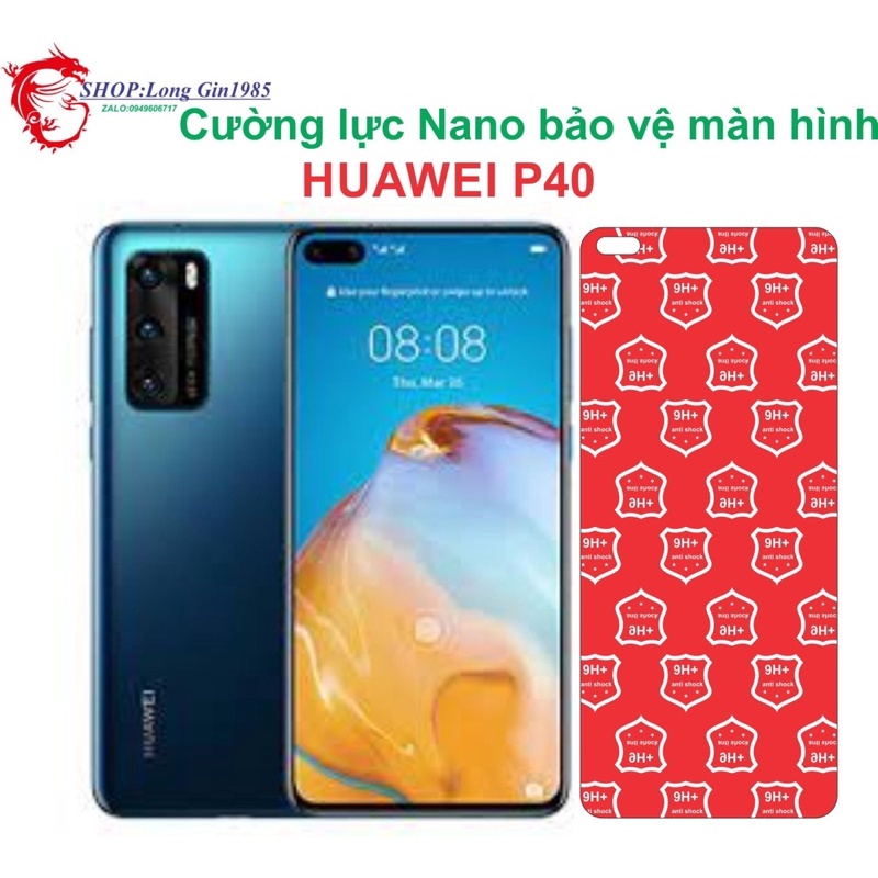 Huawei P40 Cường lực Nano chống va đập chống trầy xước tốt