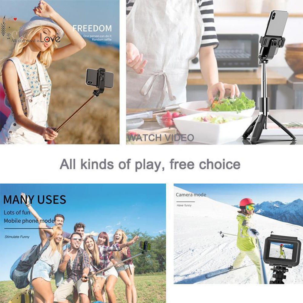 Multifunctional Selfie Stick Tripod Bluetooth Real-Time Broadcast Remote Control Abs Material Horizontal and Vertical | BigBuy360 - bigbuy360.vn