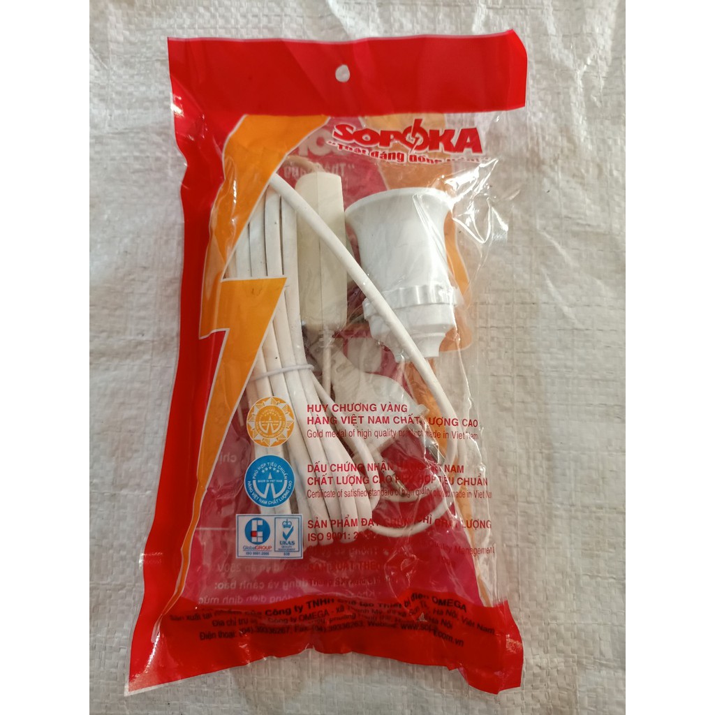 DÂY DUI ĐÈN LIỀN CÔNG TẮC SOPOKA ĐS7 (DÂY DÀI 4.5 MÉT)