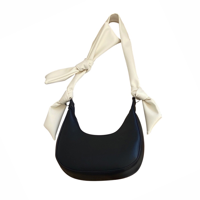 Túi đeo vai IELGY thắt nơ màu sắc tương phản phong cách Hàn Quốc thời trang cho nữ