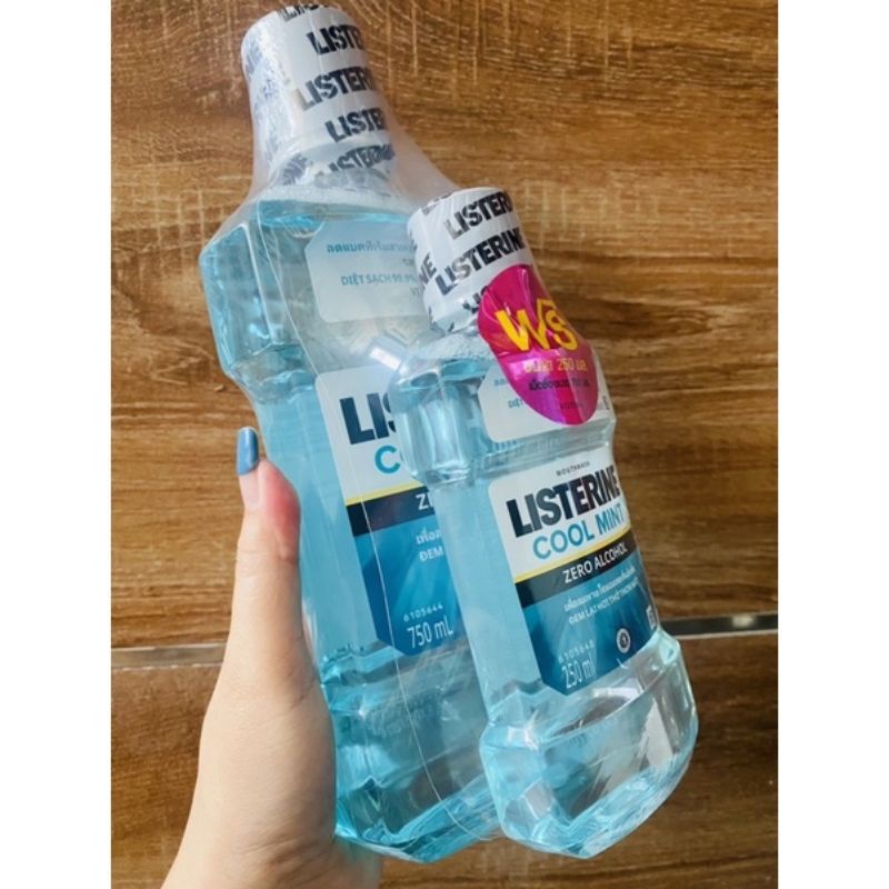 Nước Súc Miệng Listerine 750ML Tặng 250ML